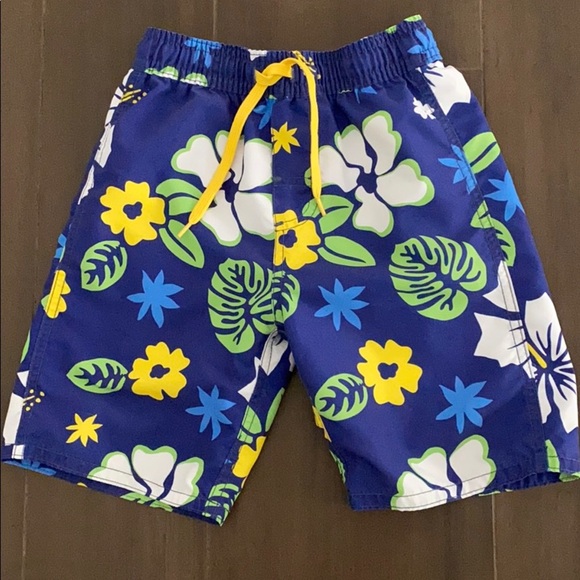 Wes and Willy Hibiscus Swim Trunk - Picture 2 of 5